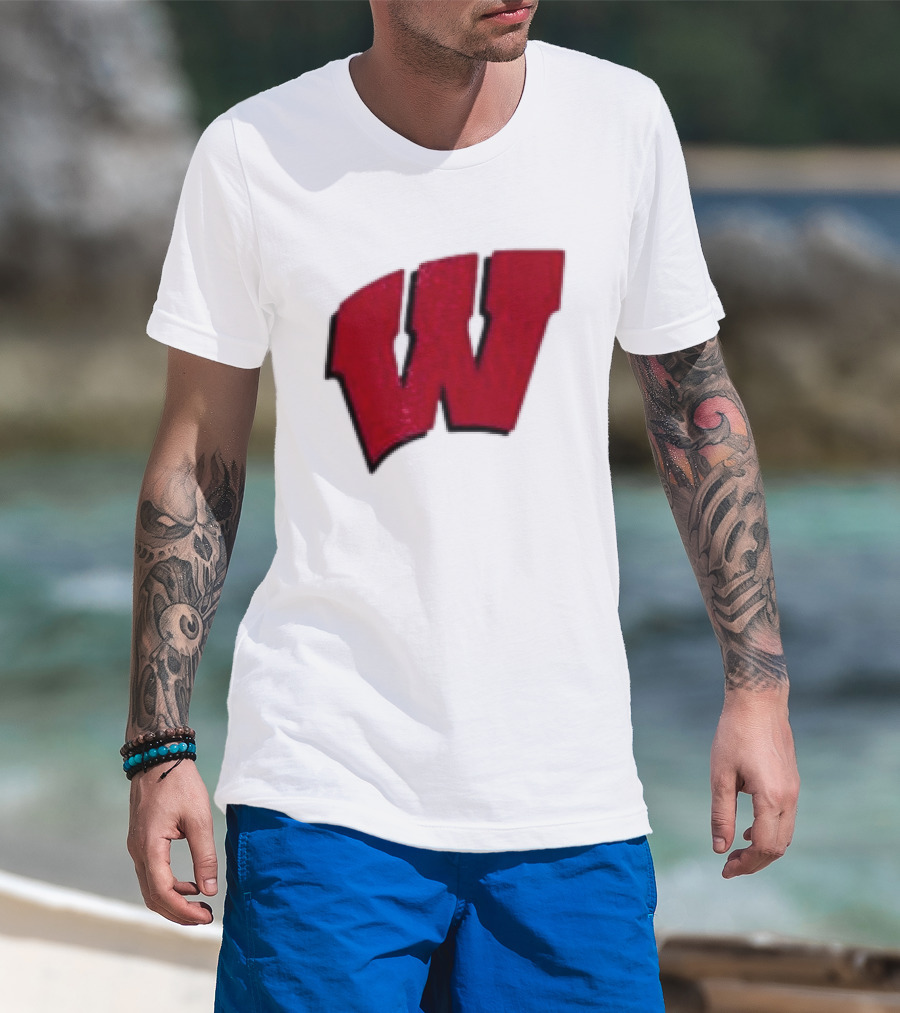 Grateful Dead Bears Wisconsin Badgers Collaboration T-Shirt