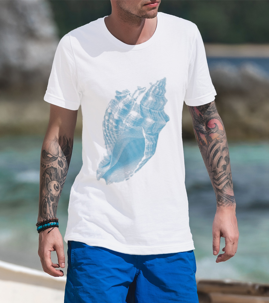 Sonder Haus Ocean Blue Conch T-Shirt