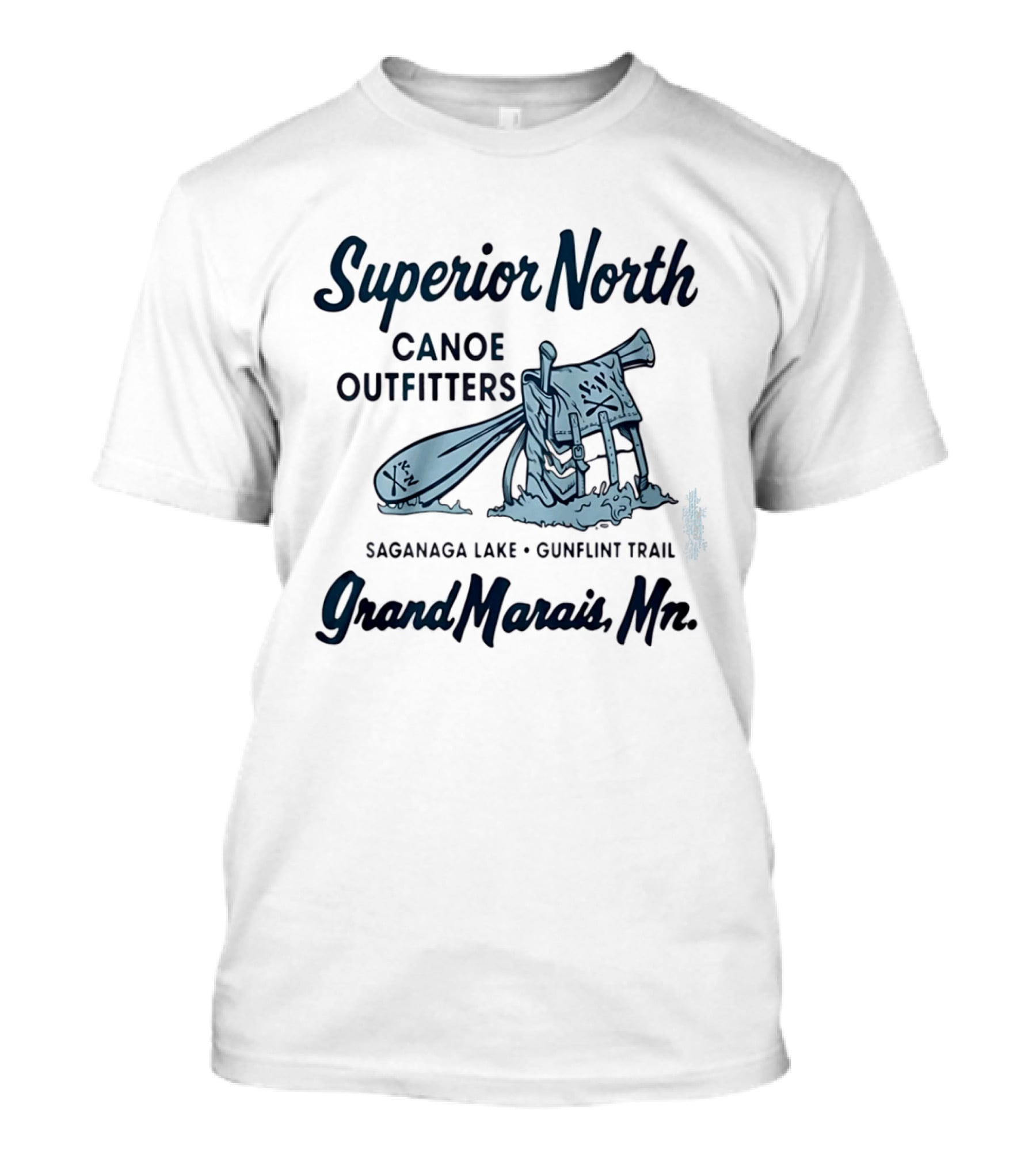 Superior North Canoe Outfitters Saganaa Lake Gunflint Trail Grand Marais Mn T-Shirt