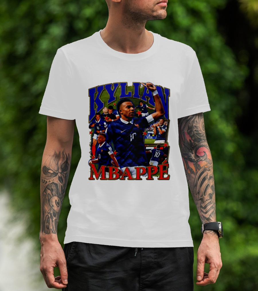 Kylian Mbappe France National Team Star Player Highlights Number 10 T-Shirt