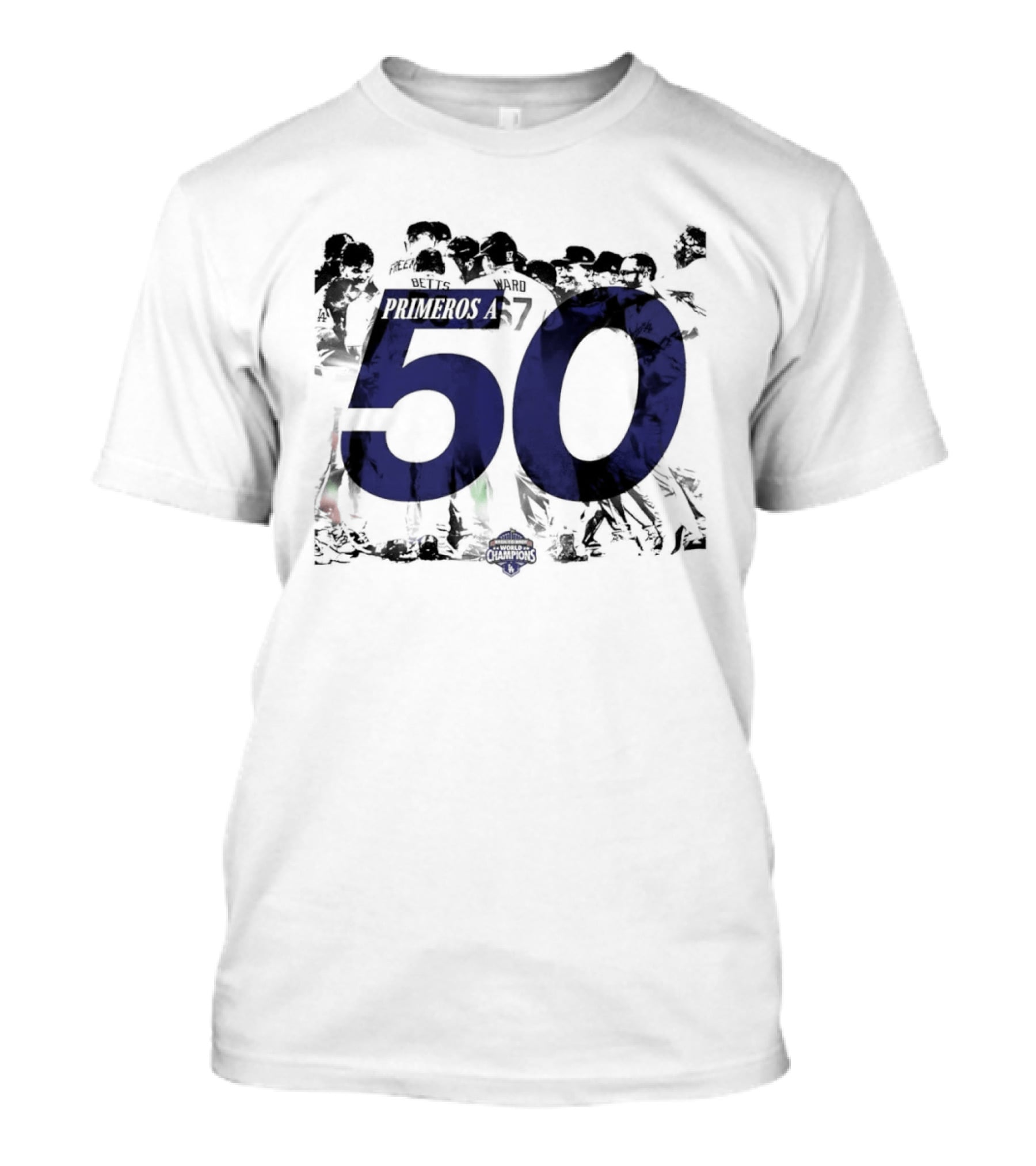 Los Angeles Dodgers Primeros 50 Win Milestone In 2023 MLB Season T-Shirt