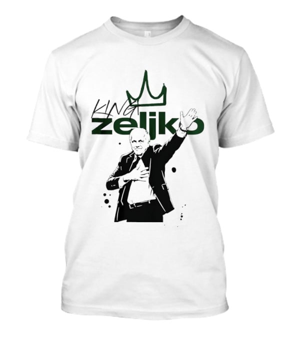 King Zeljko Obradovic Legendary Coach Iconography T-Shirt