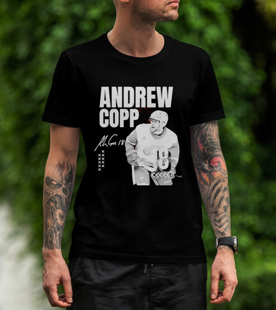 Andrew Copp Detroit Red Wings 18 NHL Hockey Player Signature Jersey T-Shirt