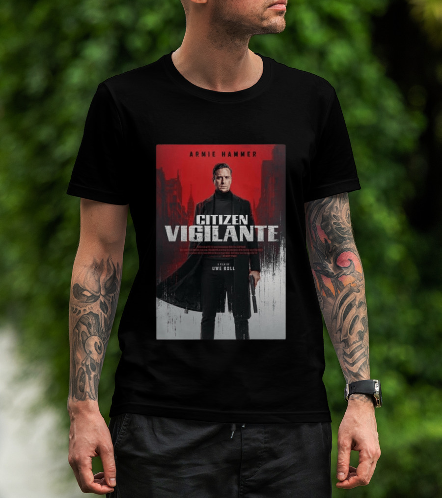 Armie Hammer Citizen Vigilante Film By Uwe Boll T-Shirt