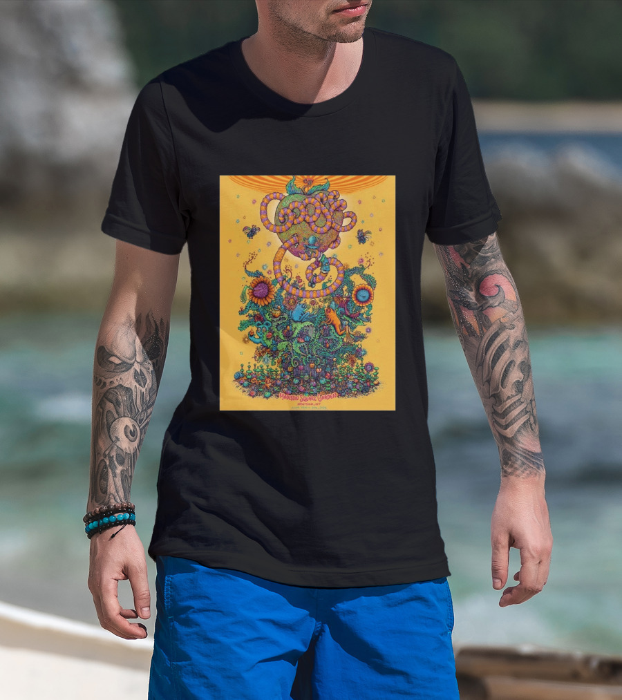 Goose Madison Square Garden New York June 19 And 20 2026 Event Psychedelic Floral T-Shirt