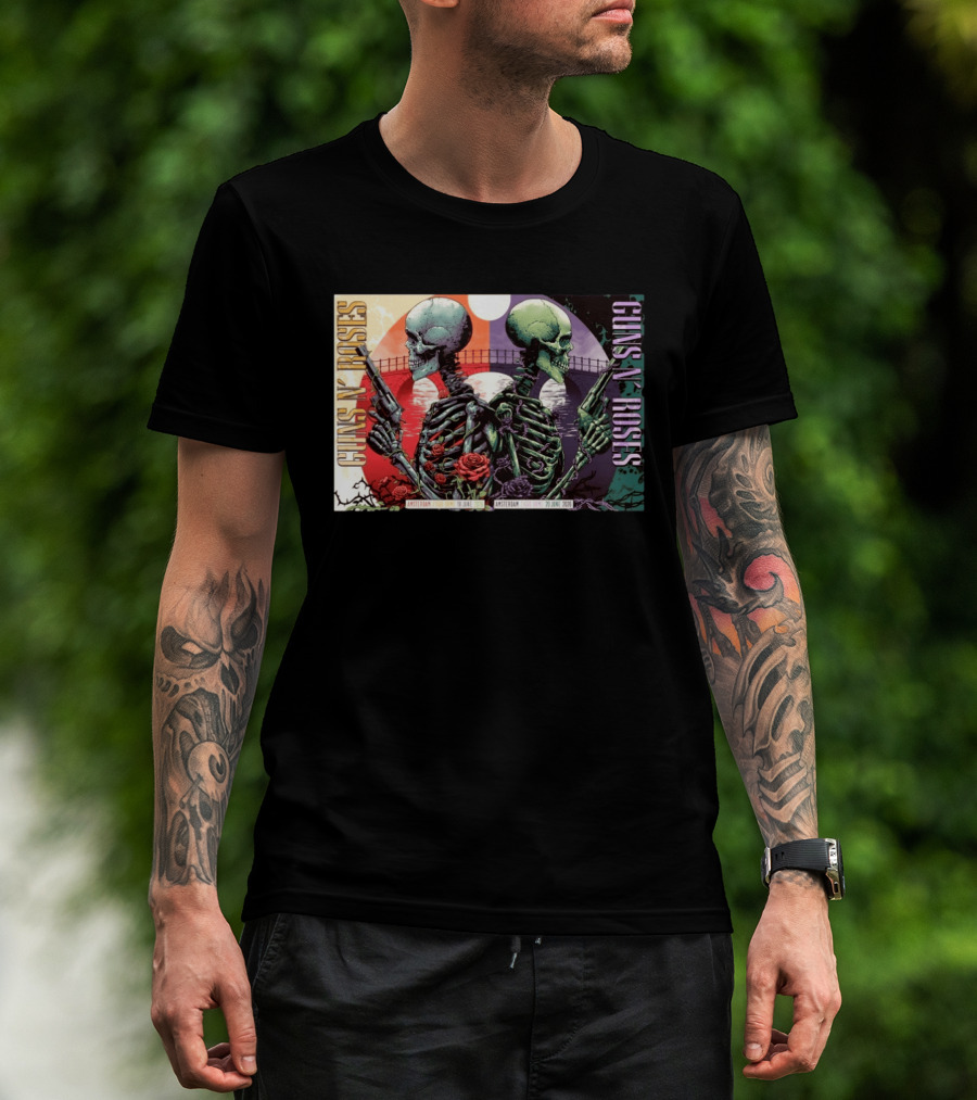 Guns N' Roses Amsterdam Ziggo Dome June 18 And 20 2026 Event T-Shirt