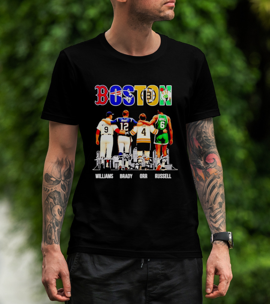 Boston Williams Brady Orr Russell Sports Legends T-Shirt