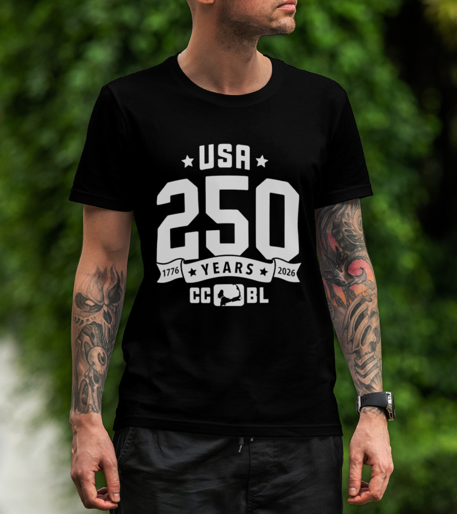 USA 250 Years 1776 2026 CCBL Anniversary T-Shirt