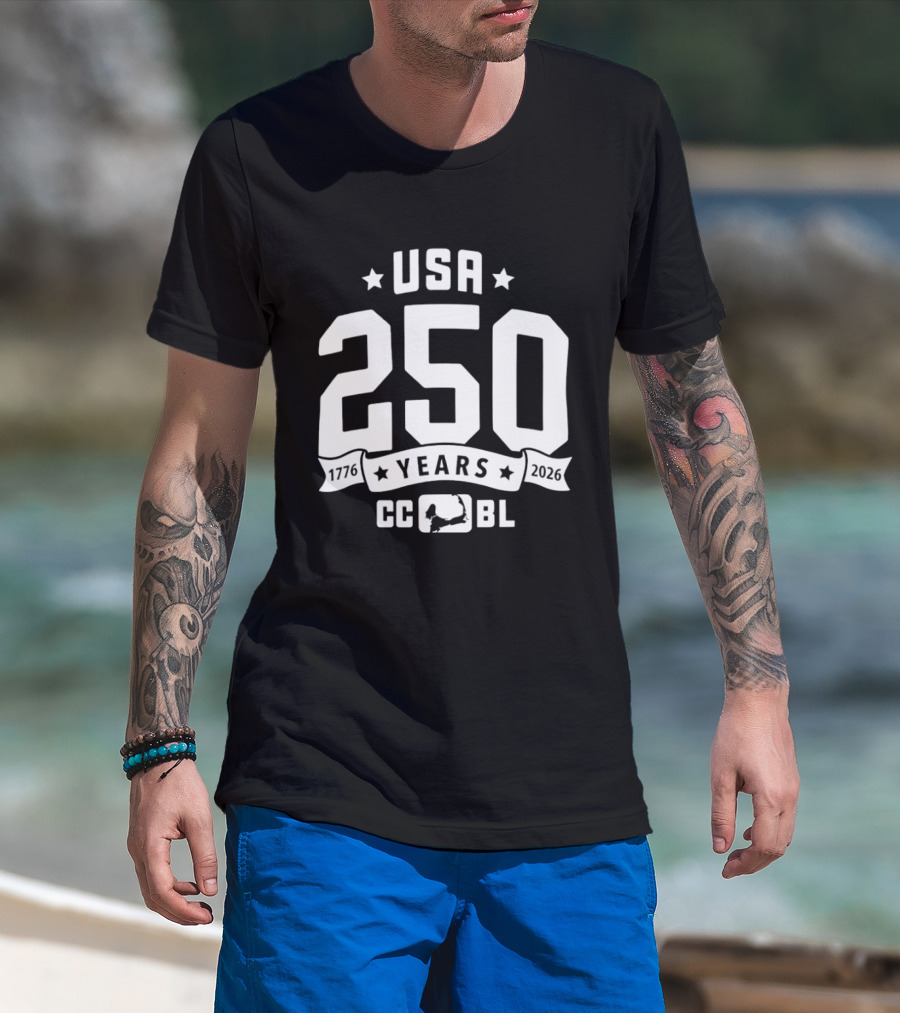 USA 250 Years 1776 2026 CCBL Anniversary T-Shirt