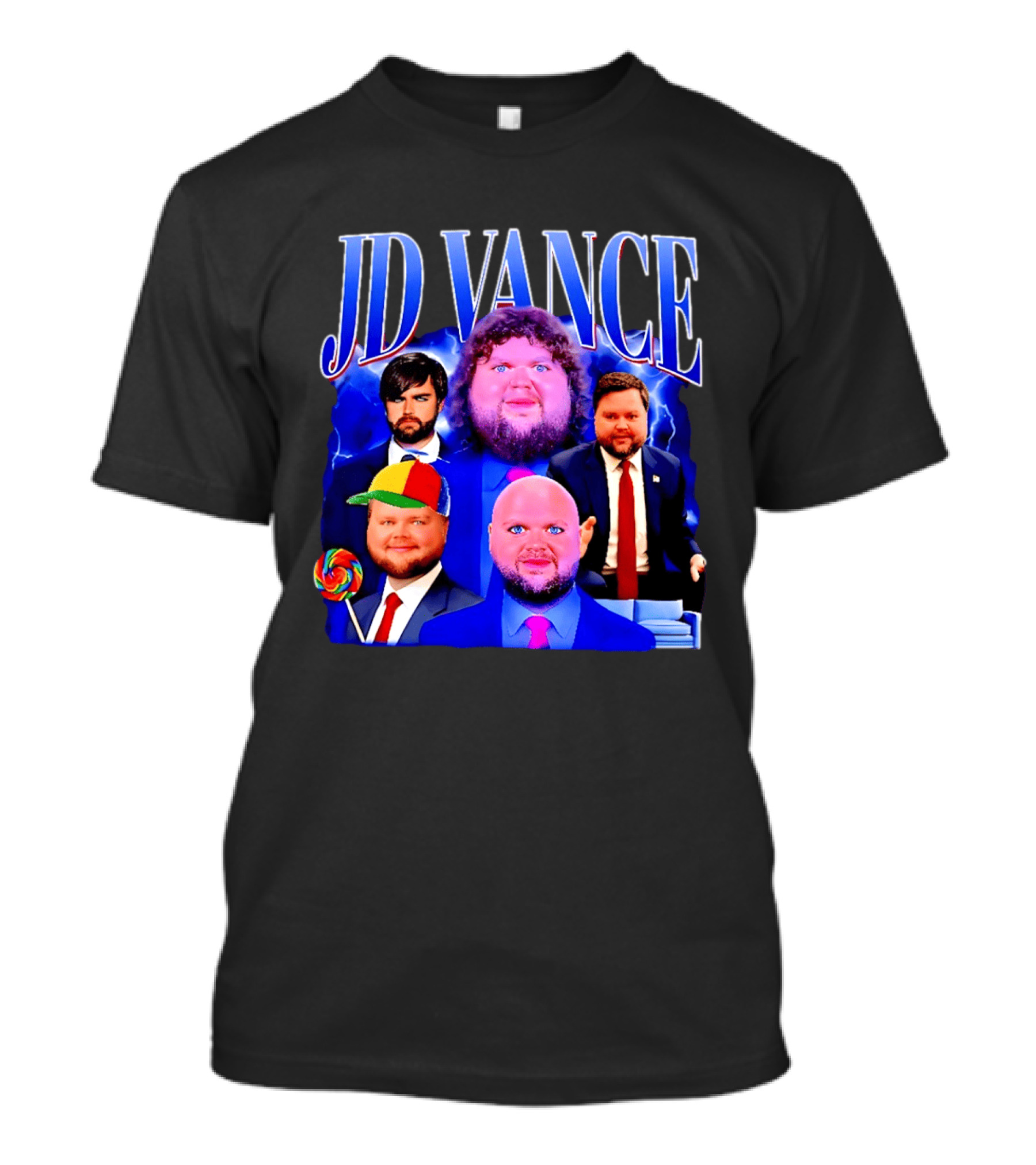 JD Vance Meme Collage Satire Politician Lollipop T-Shirt