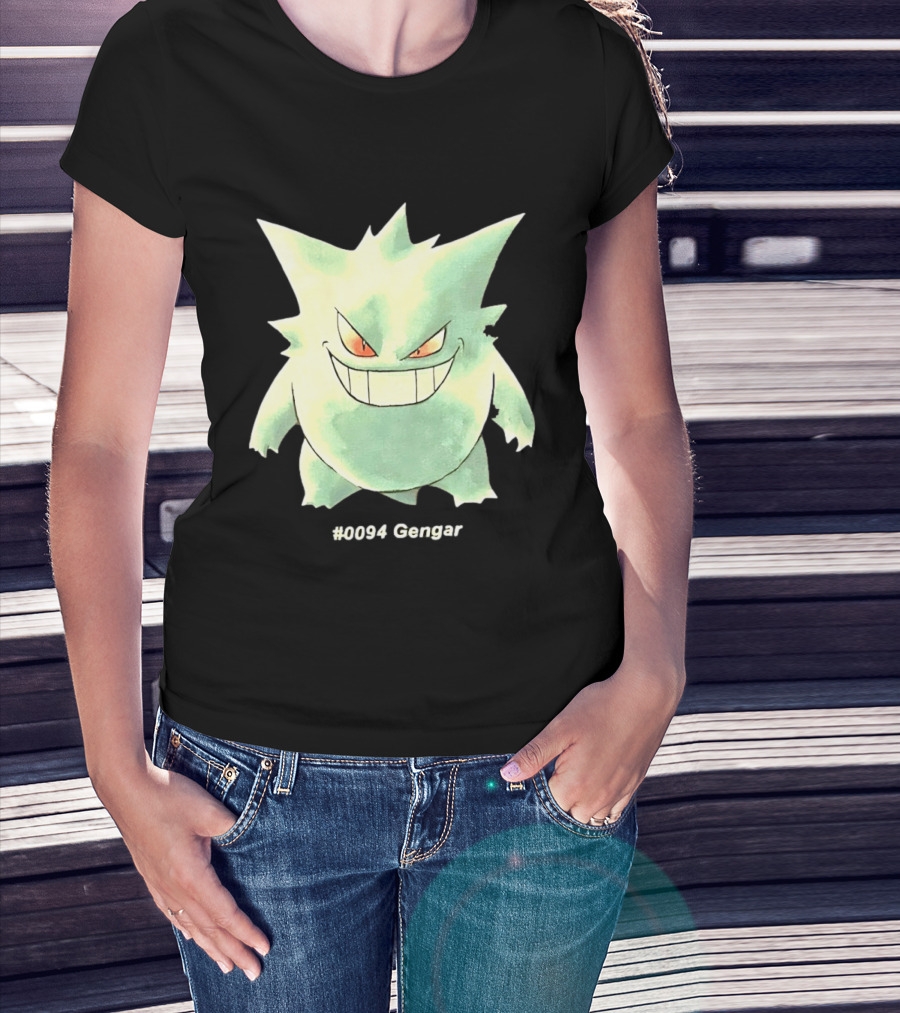 Gengar Pokemon 0094 Shadow Pokemon Ghost Type T-Shirt