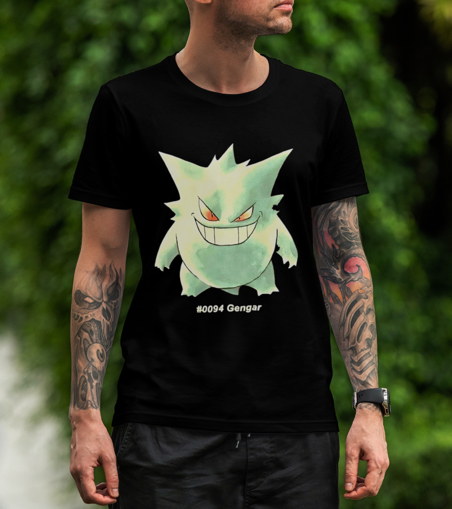 Gengar Pokemon 0094 Shadow Pokemon Ghost Type T-Shirt