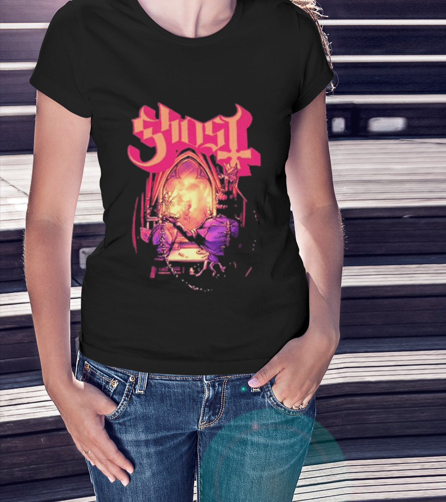 Ghost Band Summer 2026 Exclusive Dressing Room Gothic Mirror T-Shirt