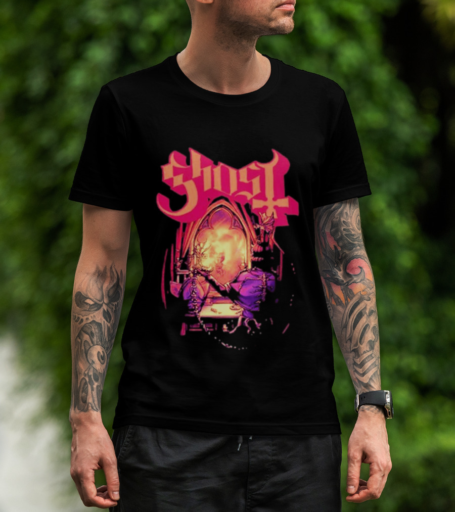 Ghost Band Summer 2026 Exclusive Dressing Room Gothic Mirror T-Shirt