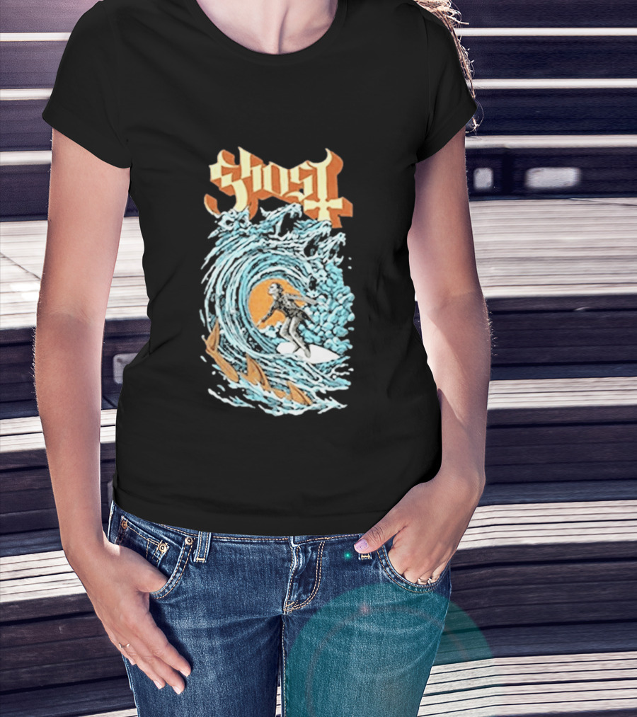 Ghost Band Summer 2026 Exclusive Papa Surf Muscle Wave T-Shirt