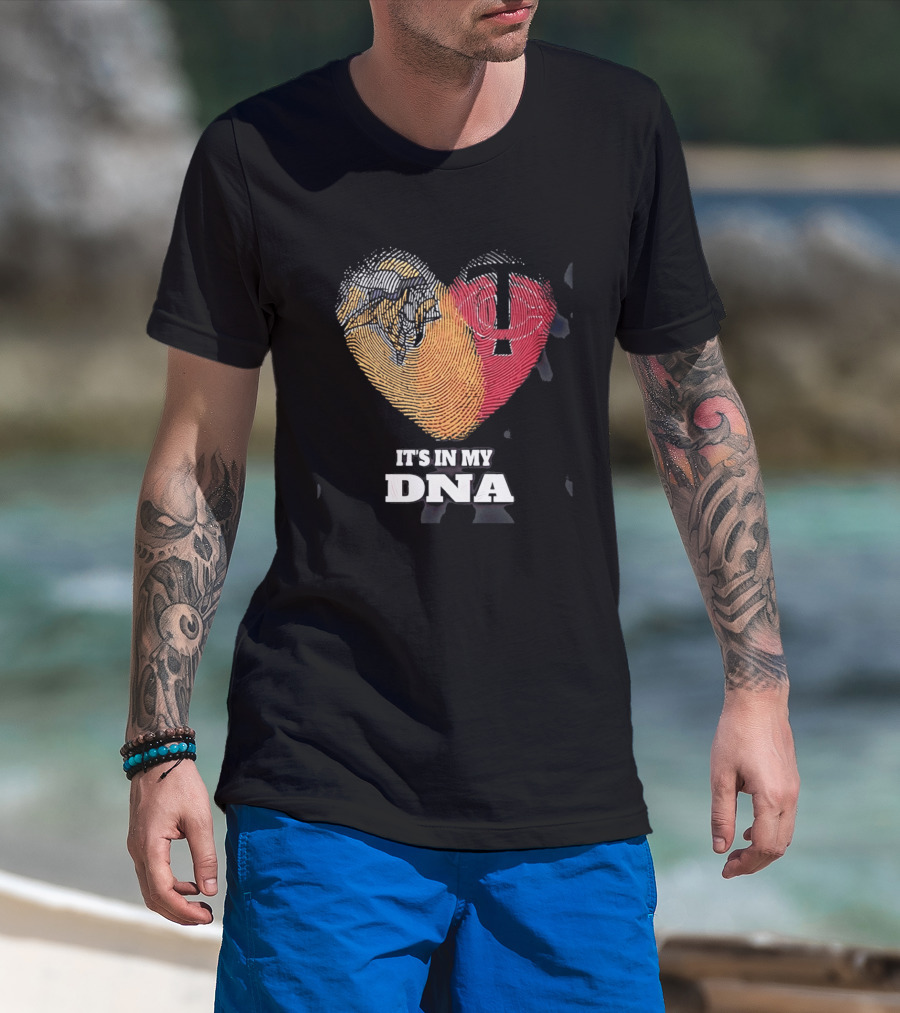 Minnesota Vikings Twins Heart It's In My DNA T-Shirt