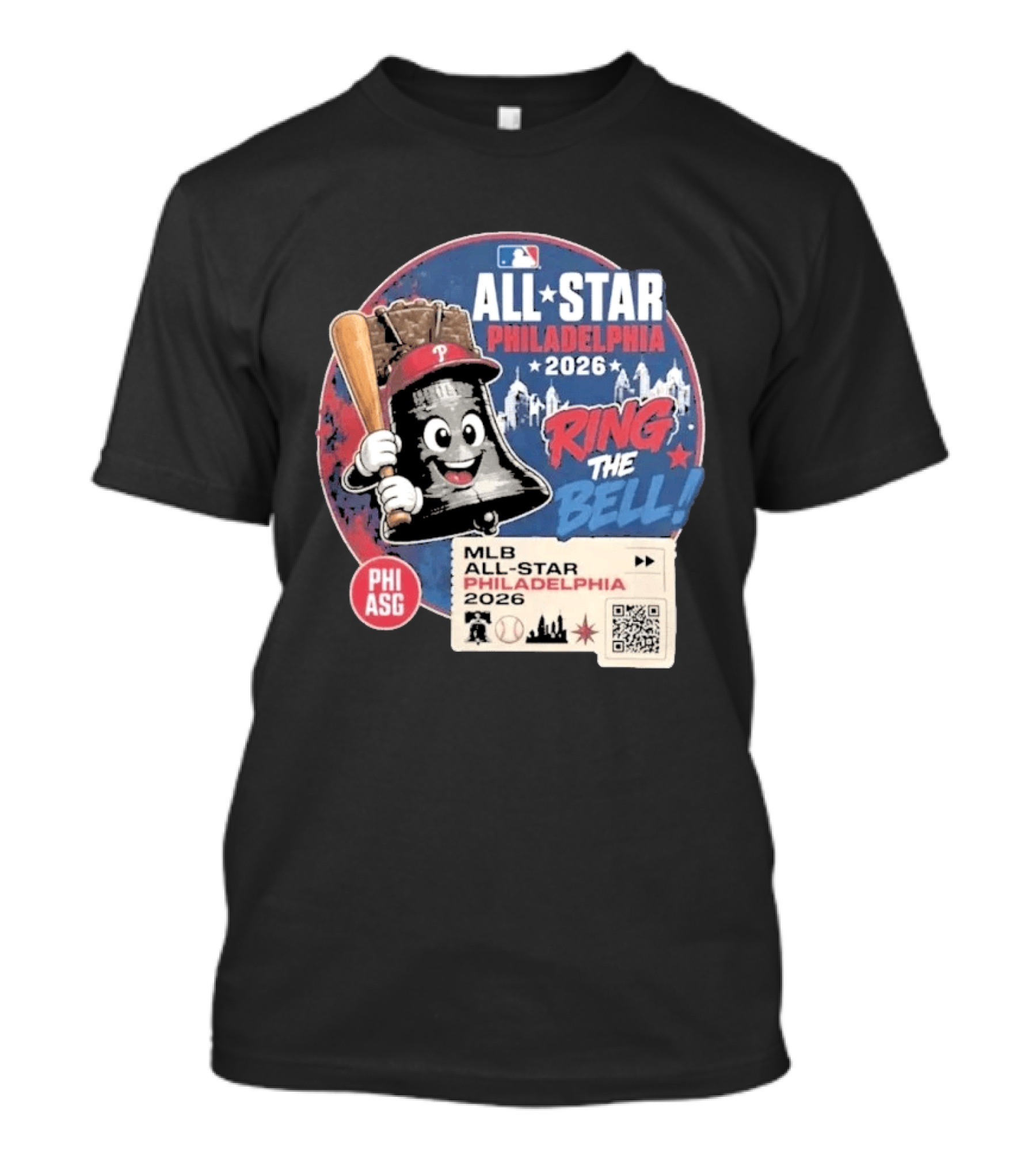 Philadelphia MLB All Star Game 2026 Ring The Bell Liberty Bell Baseball T-Shirt