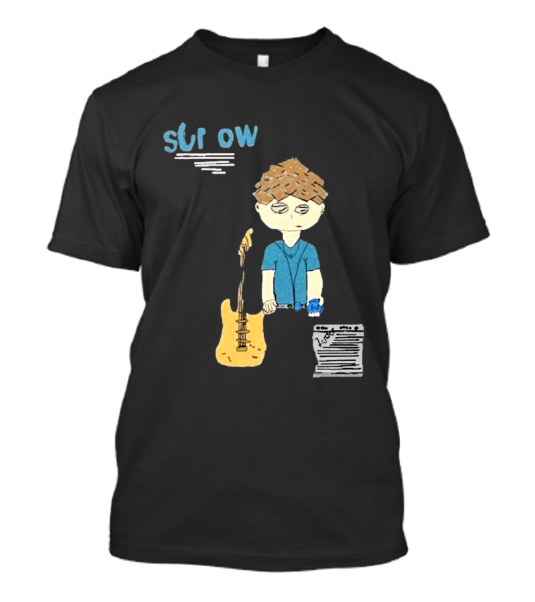 Sorrow Very Sorrow Days Blue Guitar T-Shirt