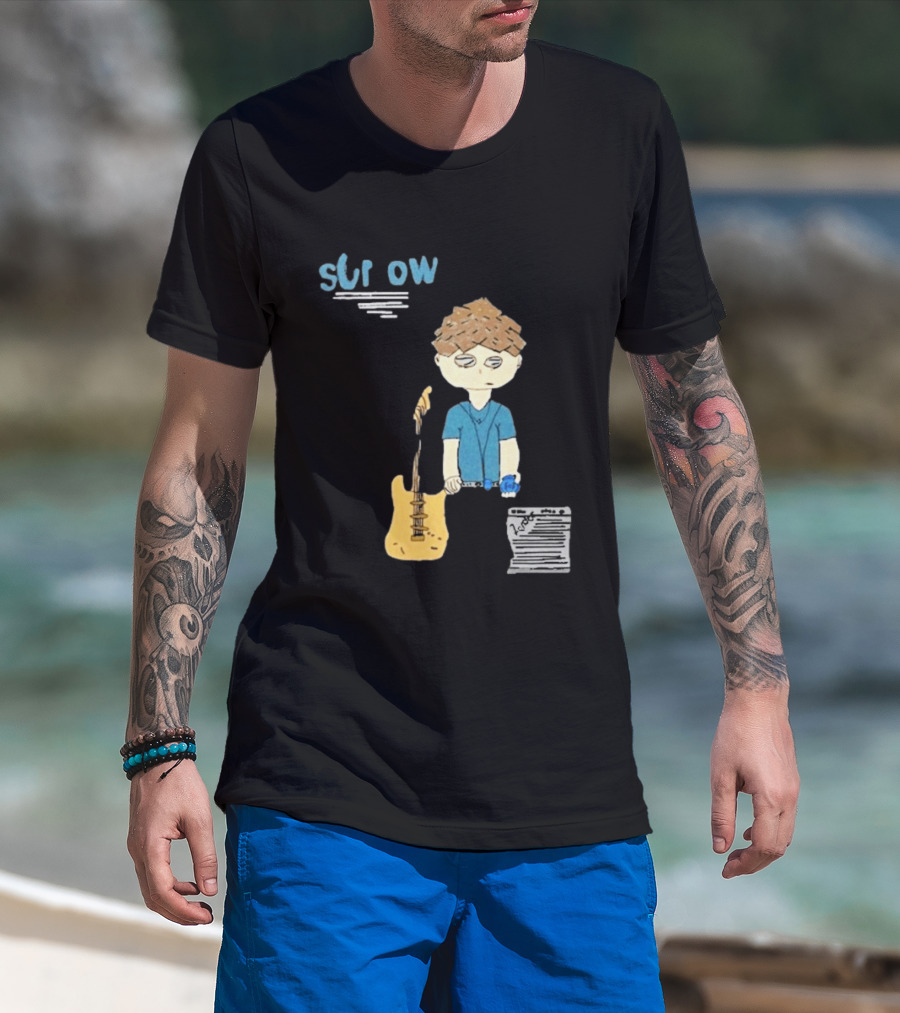 Sorrow Very Sorrow Days Blue Guitar T-Shirt