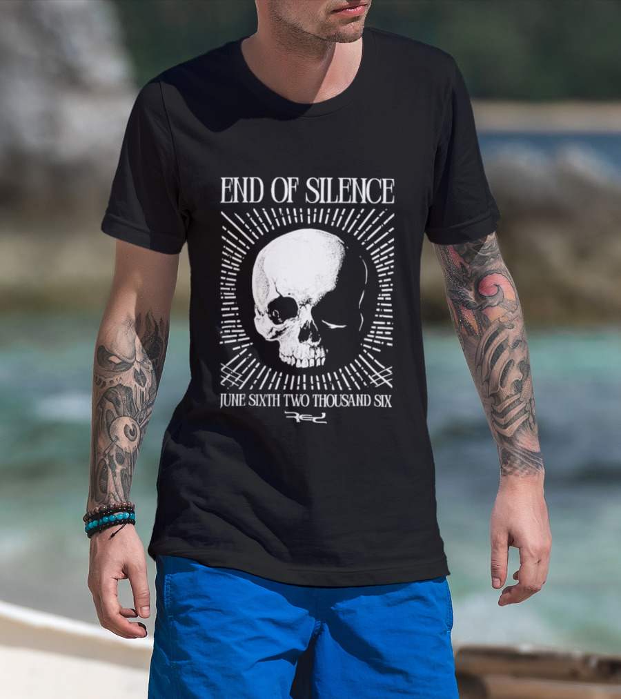 End Of Silence Skull June Sixth Two Thousand Six T-Shirt