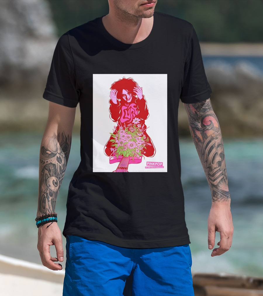The Cure Pinkpop Festival Landgraaf Netherlands 20 June 2026 Exclusive Flowers And Guitar T-Shirt