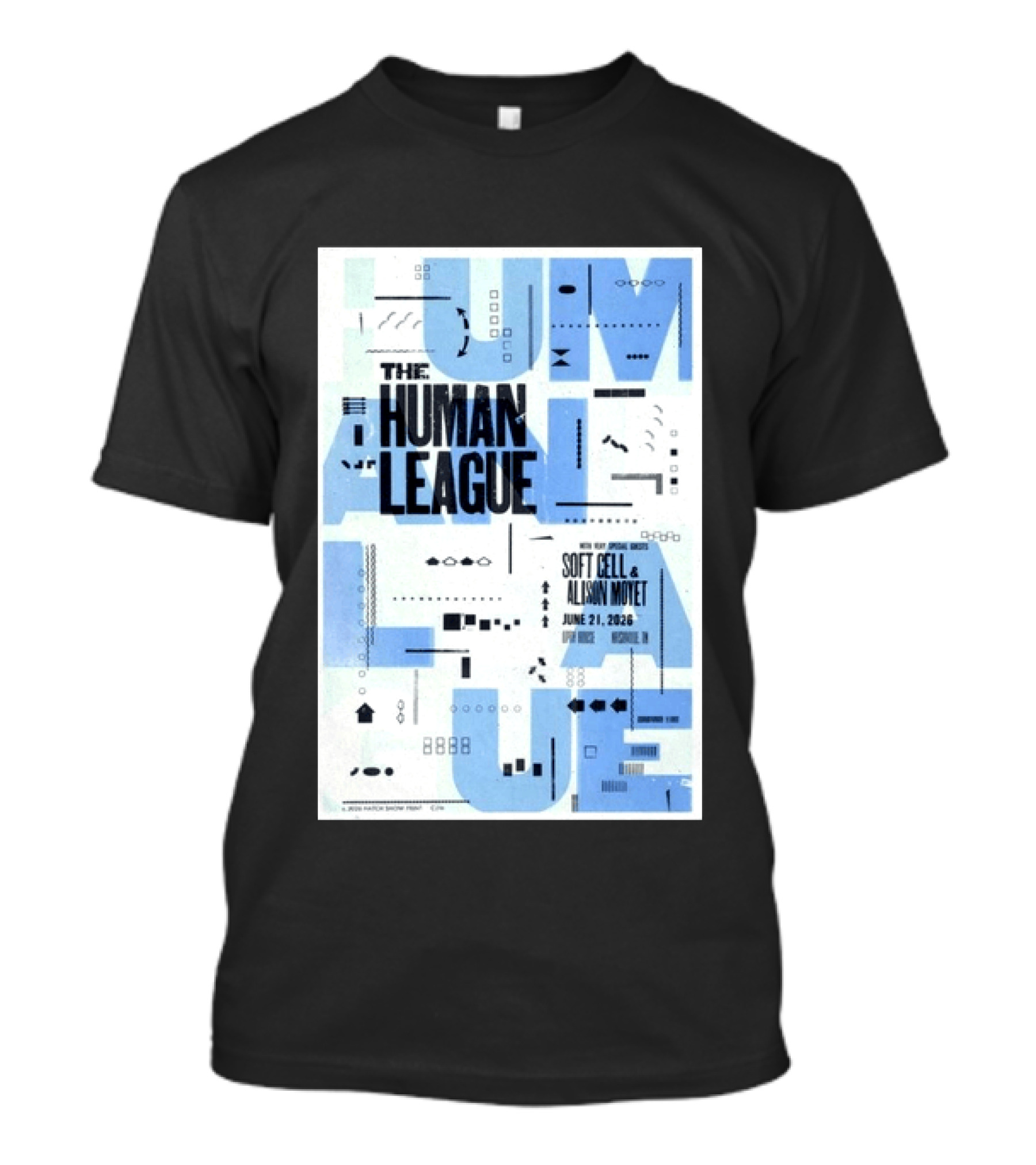 The Human League Soft Cell Alison Moyet June 21 2026 Nashville T-Shirt