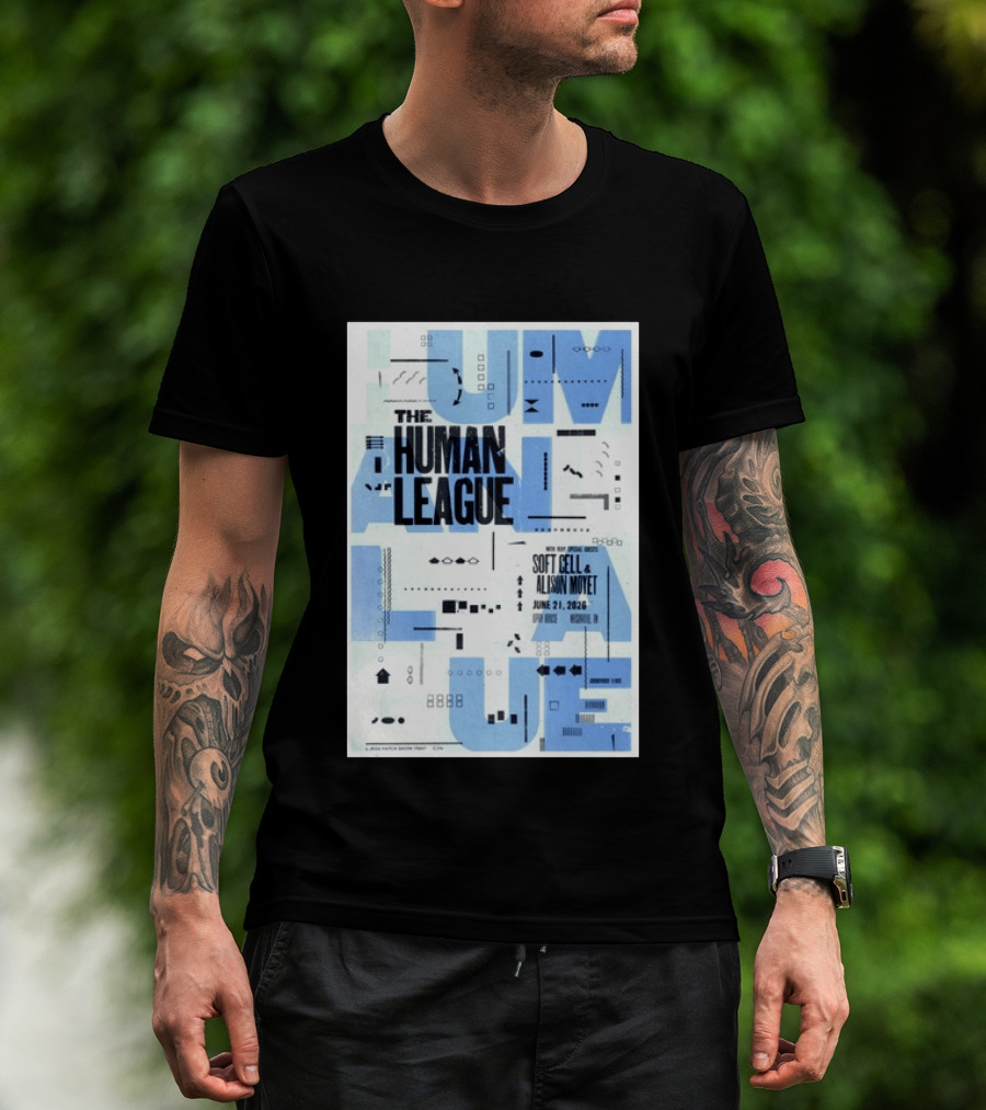 The Human League Soft Cell Alison Moyet June 21 2026 Nashville T-Shirt