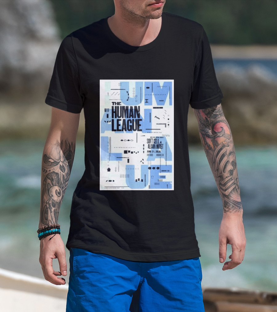 The Human League Soft Cell Alison Moyet June 21 2026 Nashville T-Shirt