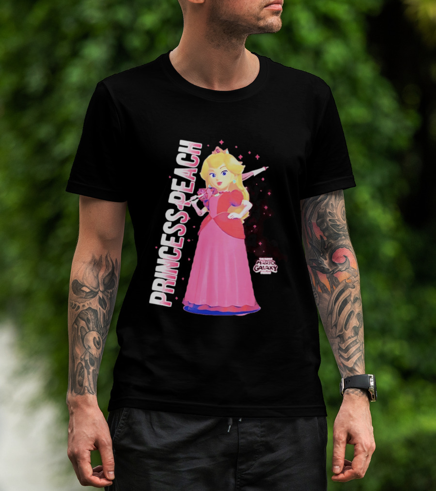 Super Mario Galaxy Movie Princess Peach Colorful Adventure T-Shirt