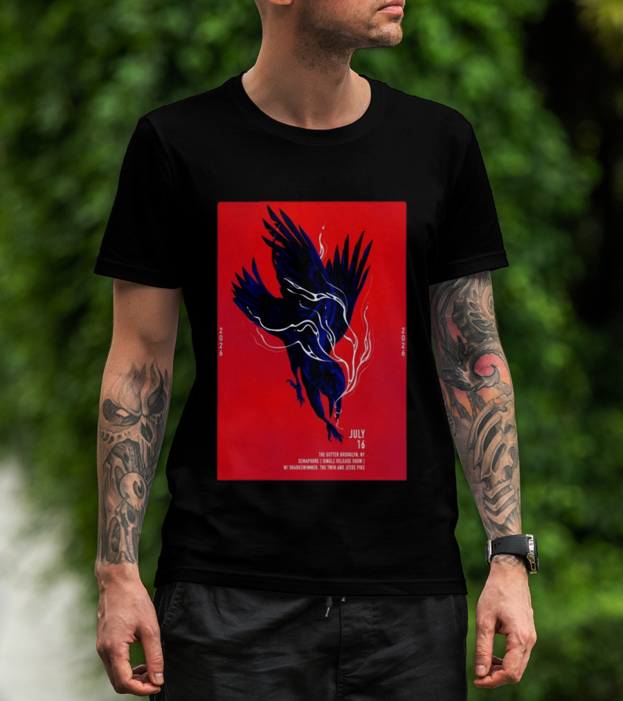 Semaphore Single Release Show The Gutter Brooklyn NY July 16 2026 With Sharkswimmer Jesse Pike T-Shirt