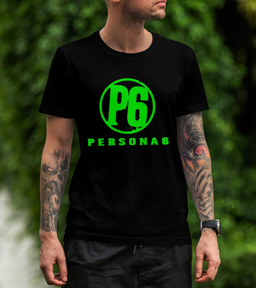 Persona 6 P6 Gaming Series Retro Green T-Shirt