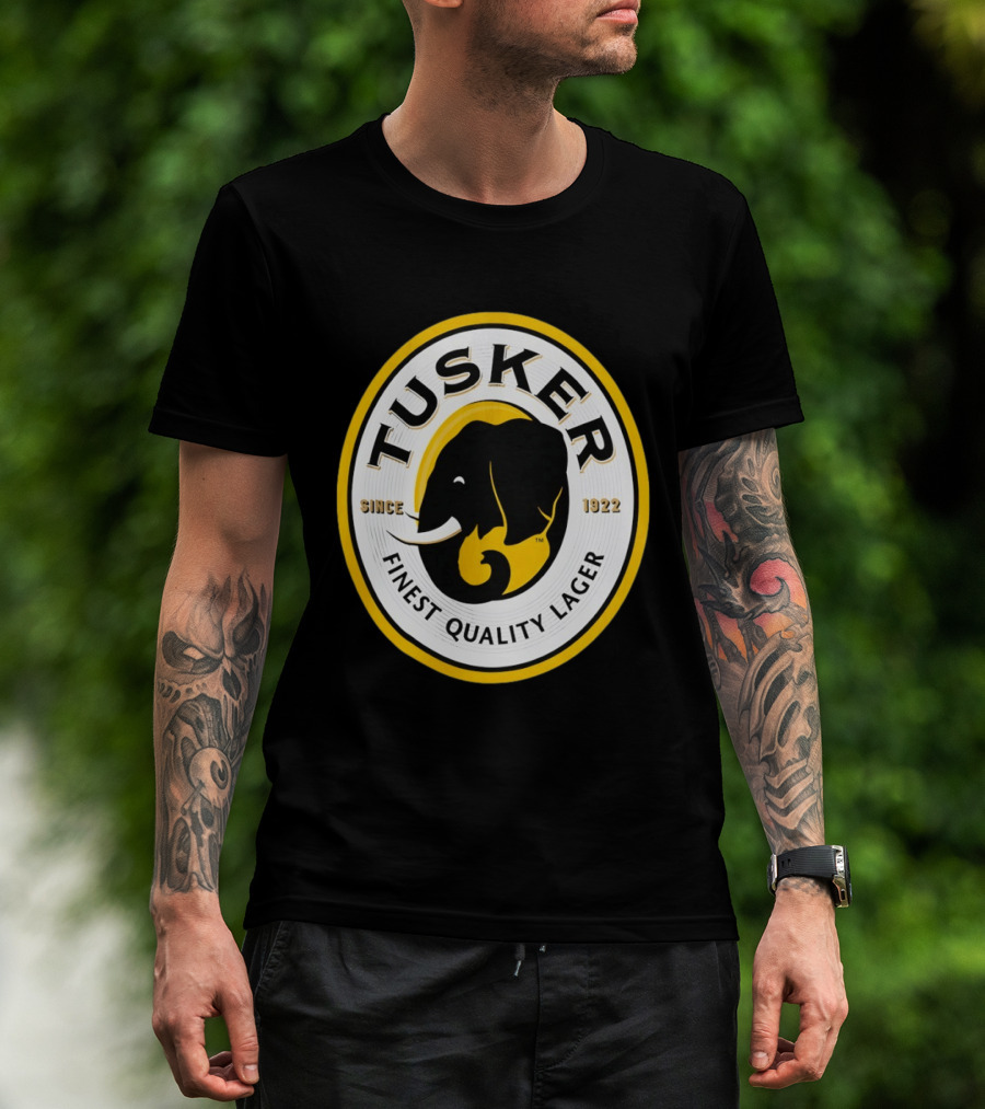 Tusker Elephant Finest Quality Lager Since 1922 T-Shirt