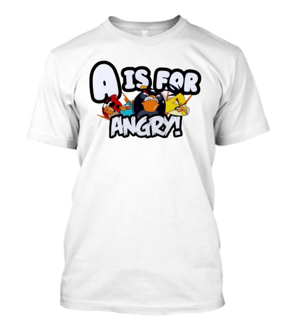 A Is For Angry Birds Characters T-Shirt