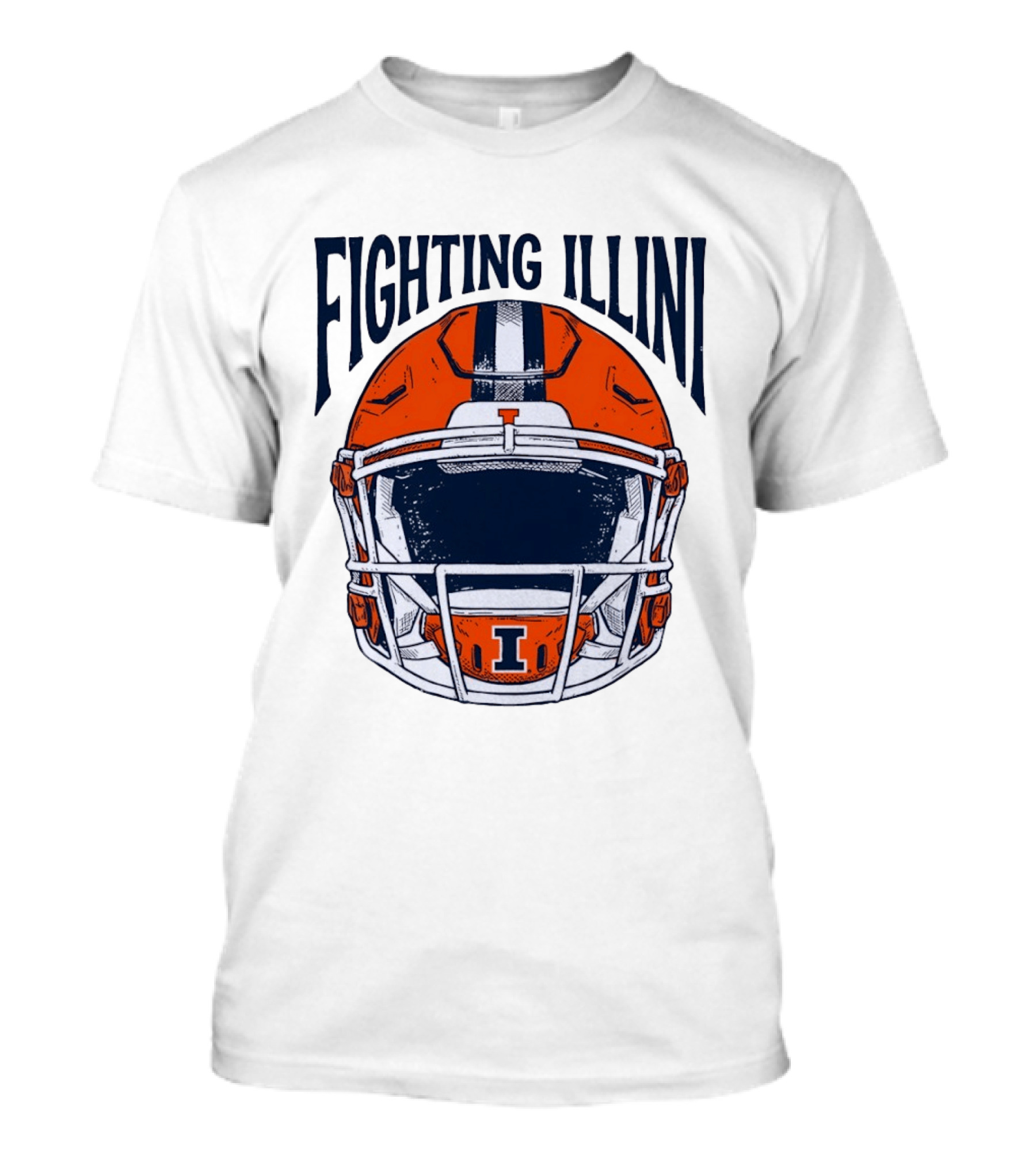 Fighting Illini Football Helmet Illinois T-Shirt