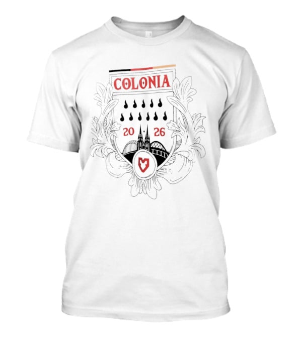 Colonia 2026 Germany Crest City Skyline T-Shirt