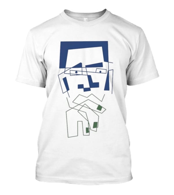 John Coltrane Jazz Abstract Line Art Drawing T-Shirt