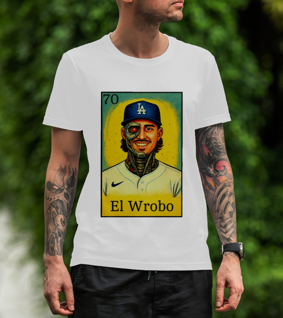 El Wrobo 70 Evan Phillips Los Angeles Dodgers T-Shirt