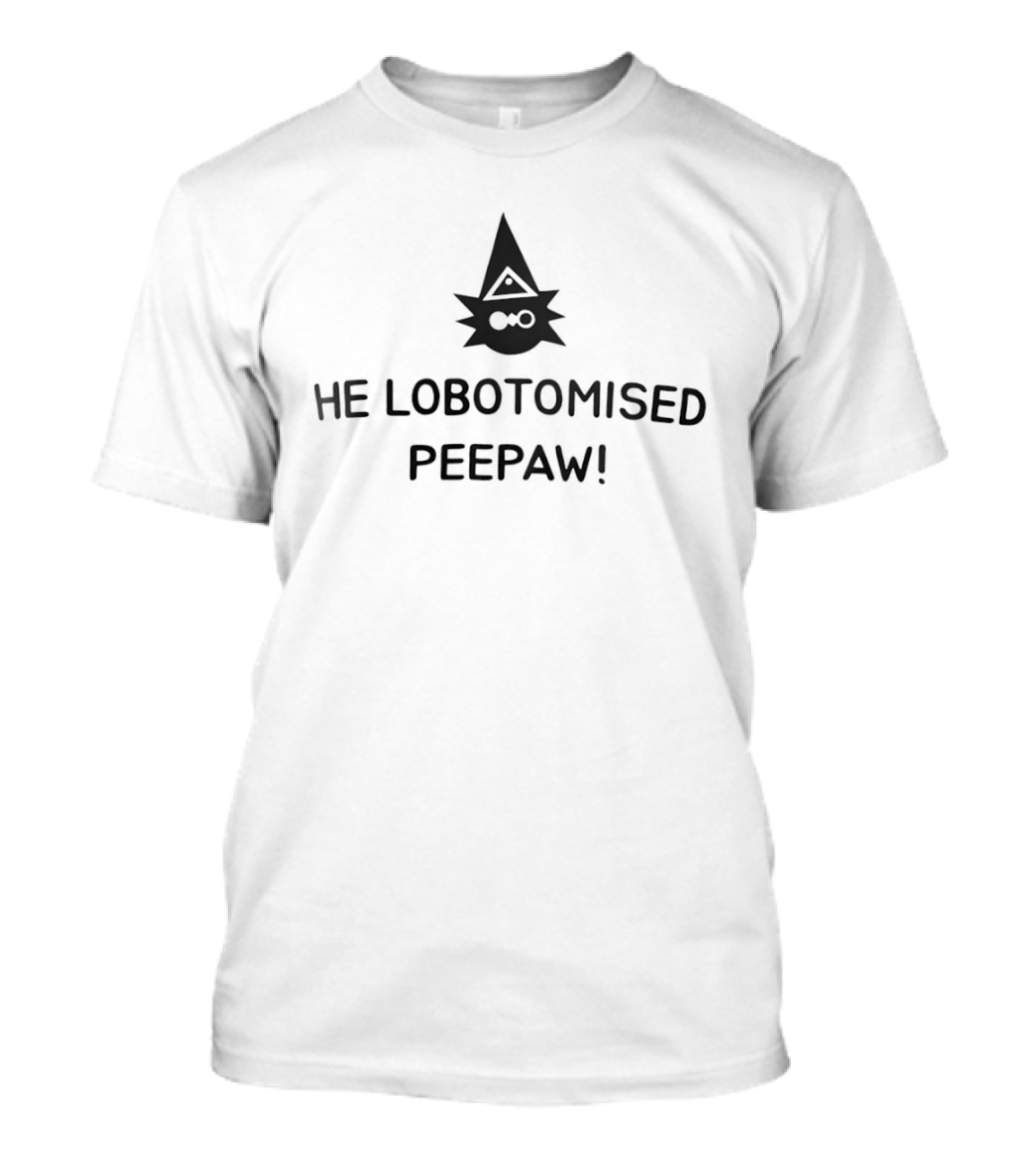 Magnificus Inscryption He Lobotomised Peepaw Wizard Face Gaming Meme T-Shirt