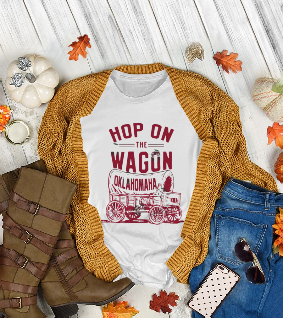 Oklahoma Sooners Baseball 2026 NCAA Hop on the Wagon Oklahomaha T-Shirt