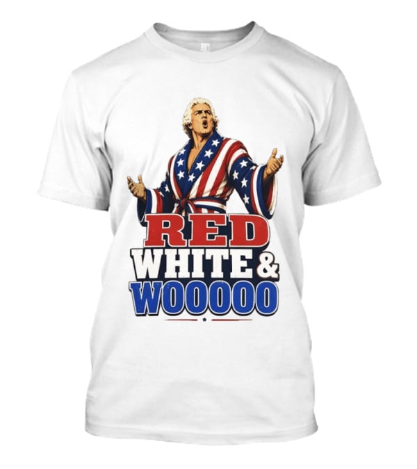 Ric Flair Red White And Woooo USA Wrestling Legend 4th Of July Celebration T-Shirt