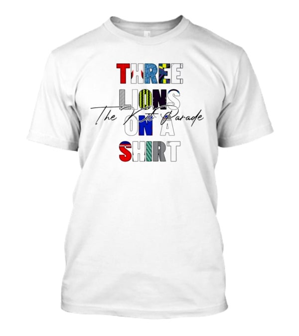 Three Lions On A The Kit Parade T-Shirt