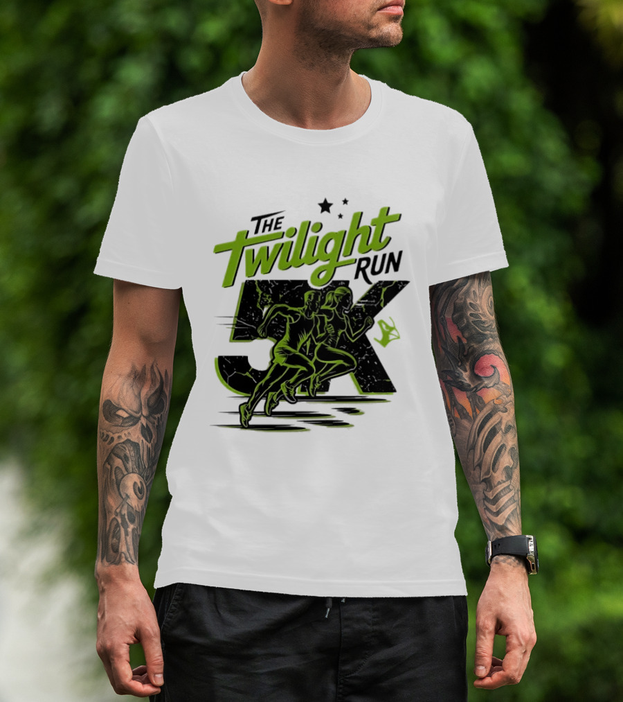 The Twilight Run 5K Runners And Stars Night Race Event T-Shirt