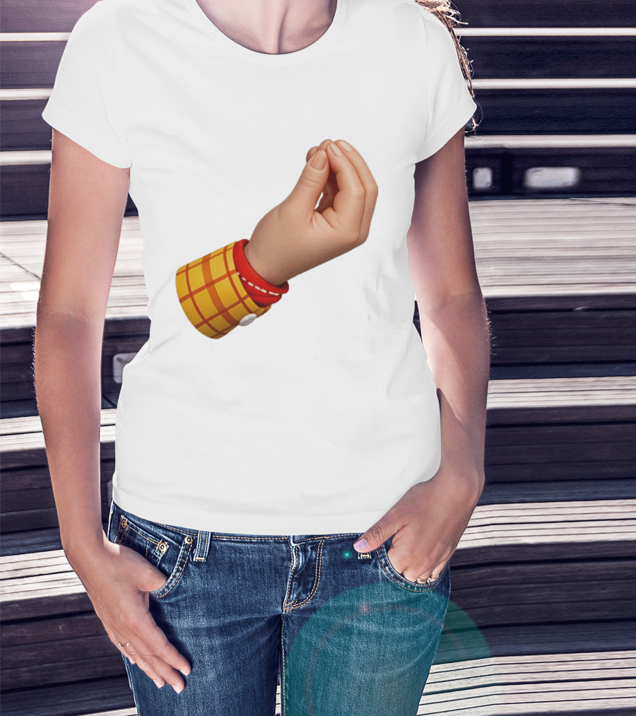 Woody's Italian Hand Gesture Pixar Character Sleeve T-Shirt