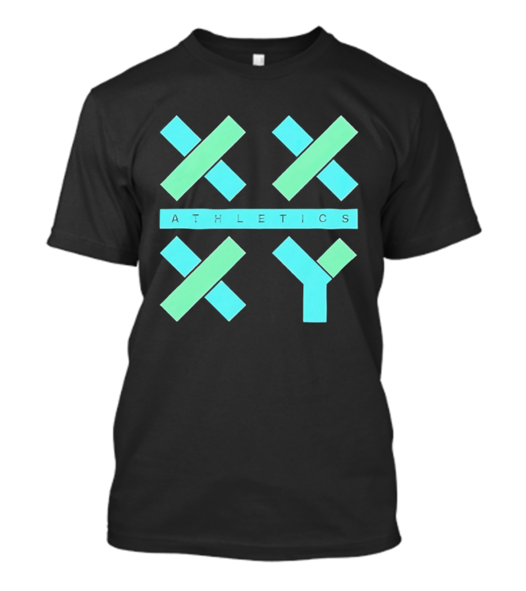 Athletics X Y Geometric Shapes Sports Abstract T-Shirt