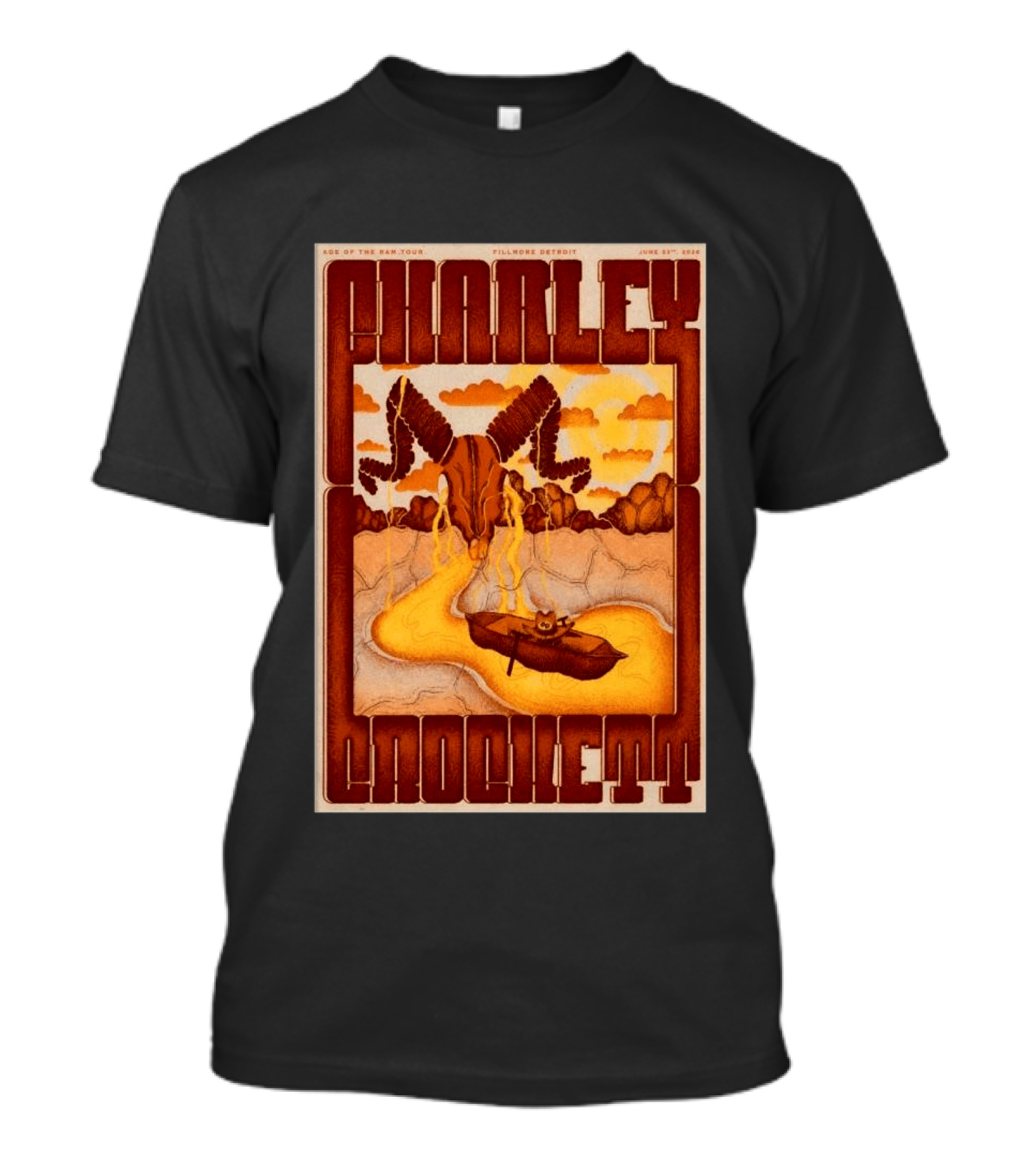 Charley Crockett Age Of The Ram Tour Fillmore Detroit June 23 2026 T-Shirt