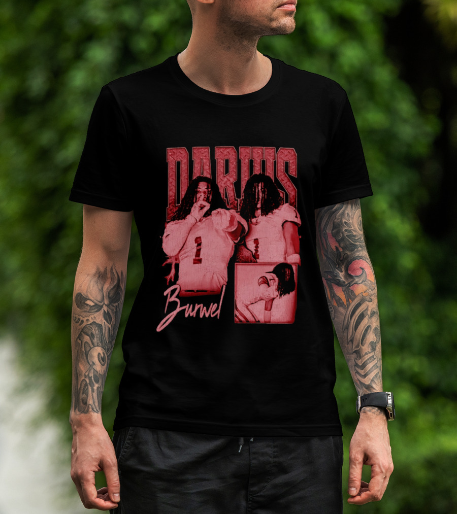 Darius Burwell Football Player Athlete Sports Number 1 T-Shirt