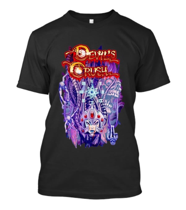 Devil's Crush Alien Skull Warrior With Mystical T-Shirt