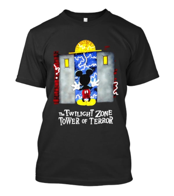 Mickey Mouse Twilight Zone Tower Of Terror Elevator Ride T-Shirt