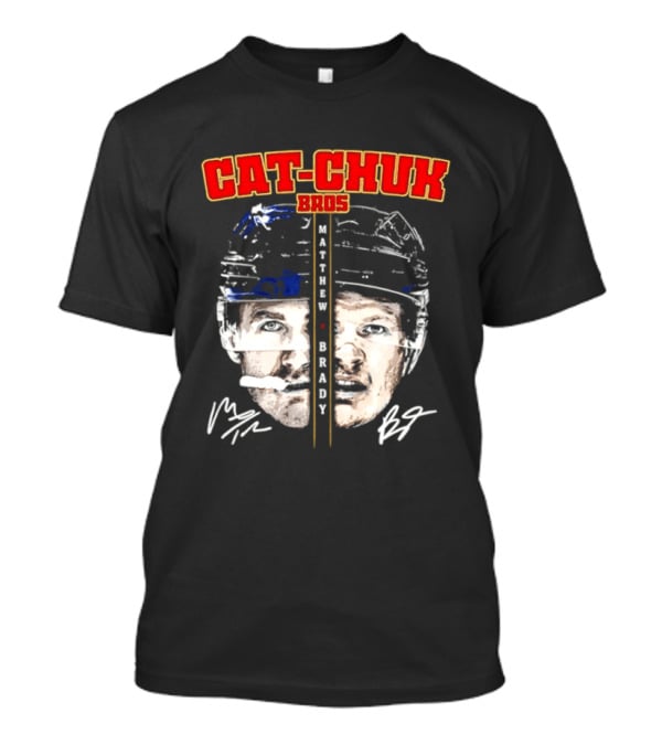 Florida Cat Chuk Bros Matthew Brady Tkachuk Signatures T-Shirt
