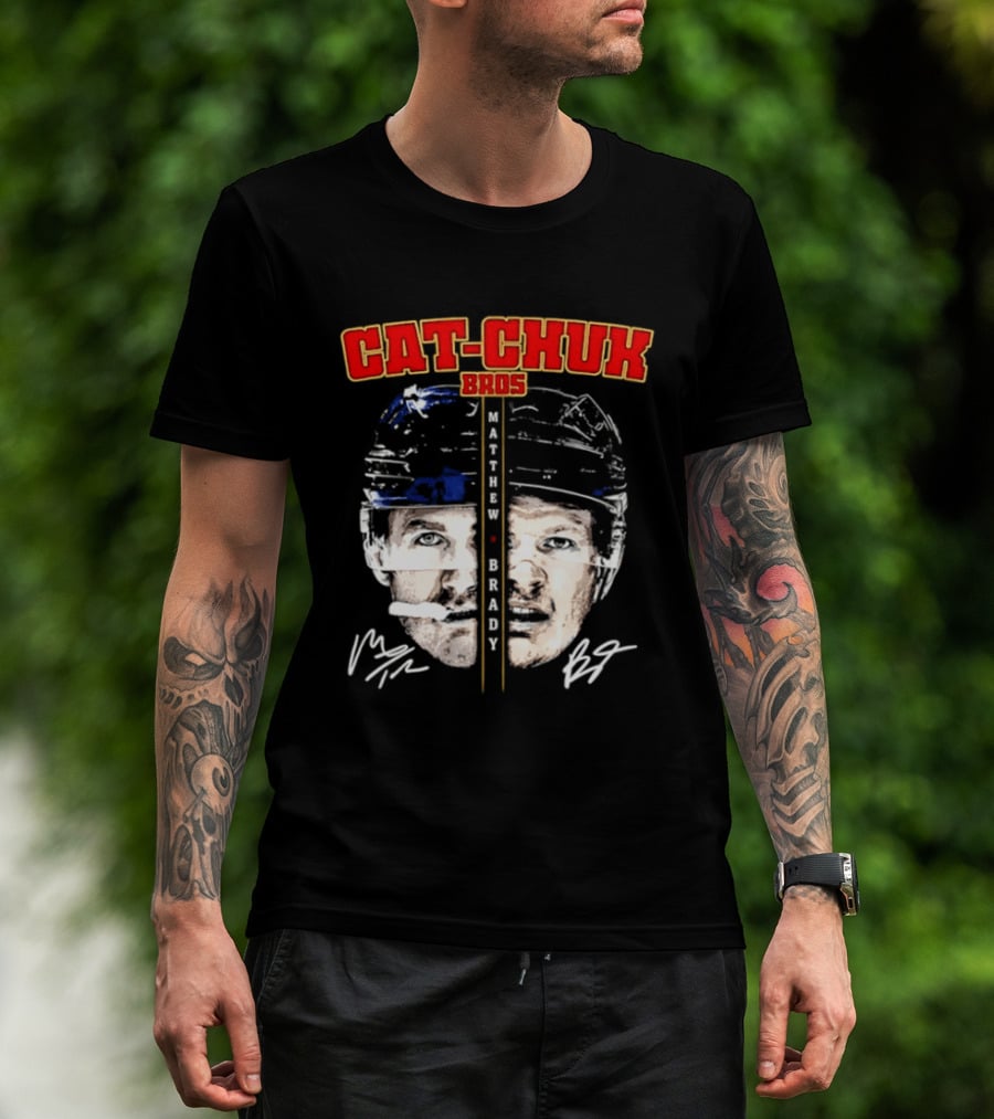 Florida Cat Chuk Bros Matthew Brady Tkachuk Signatures T-Shirt